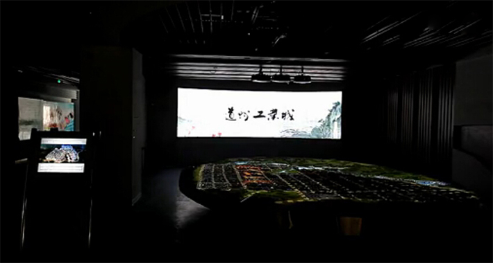 圖1：道州工業(yè)城電子沙盤