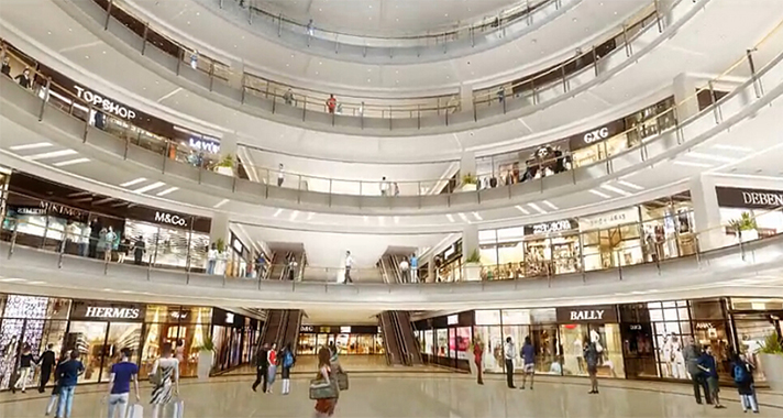 泛海城市廣場(chǎng)購物中心內(nèi)景