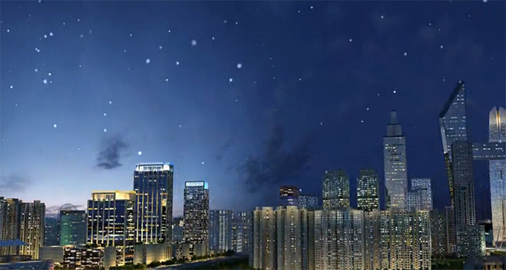 泛海城市廣場(chǎng)夜景