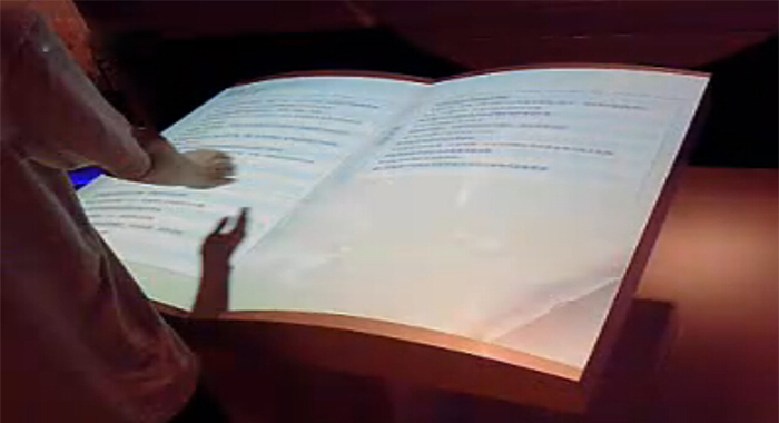 圖1：國家電網公司投影虛擬翻書