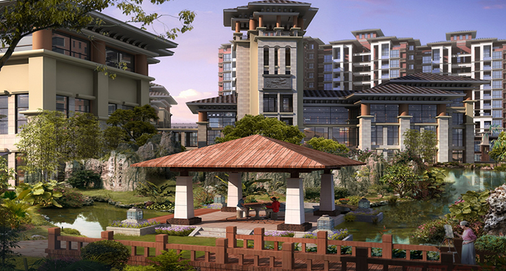 錦水麗景建筑漫游動畫1