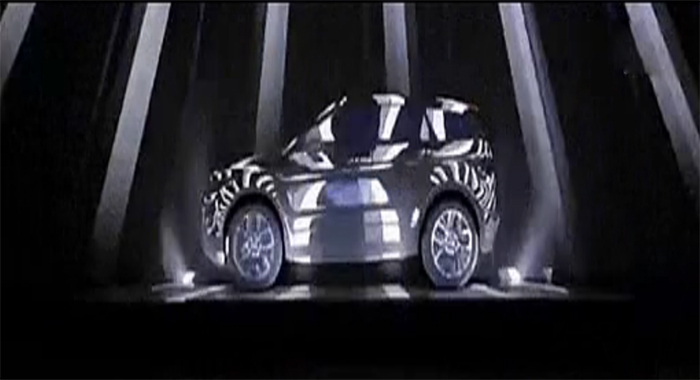 圖3:攬勝極光汽車3D立體投影