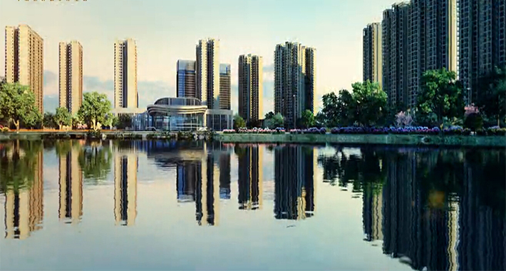 南門湖華僑城建筑動畫2