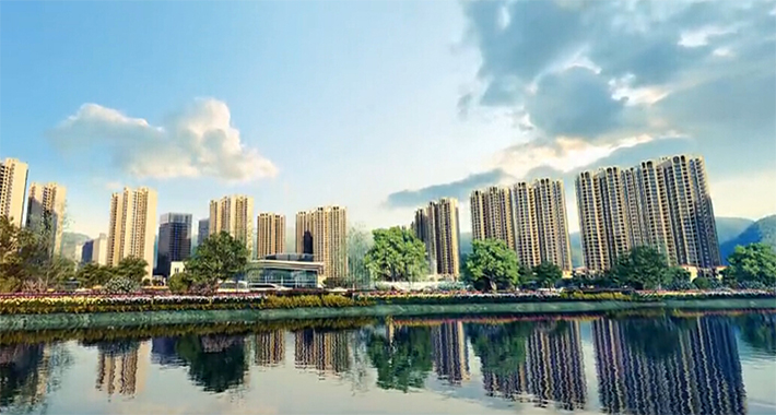 南門湖華僑城建筑動畫3