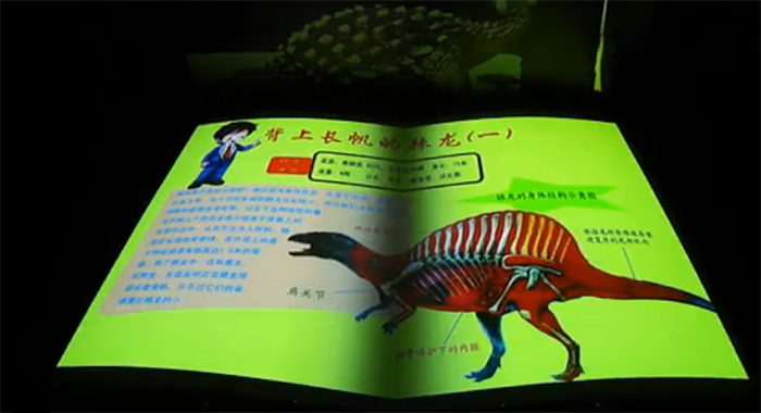 圖1：恐龍博物館虛擬翻書