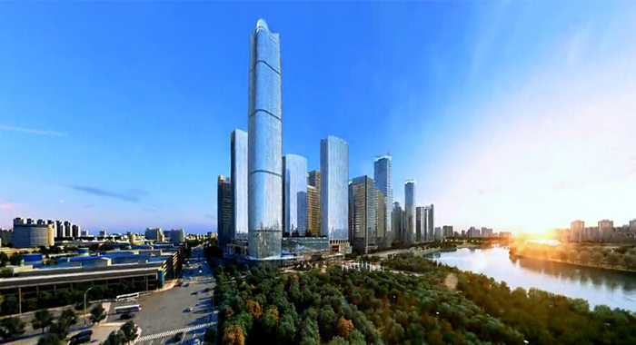 義烏世貿中心建筑漫游動畫2