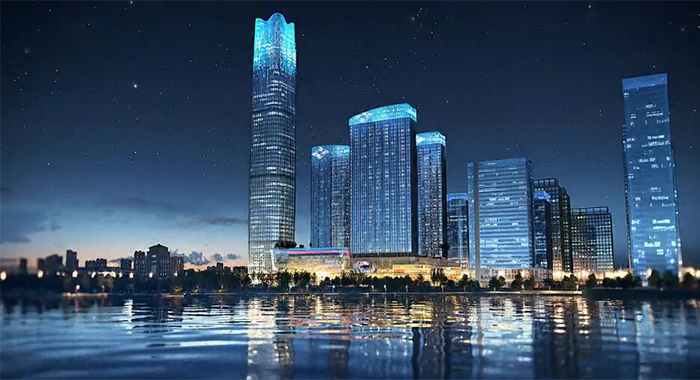 義烏世貿中心建筑漫游動畫4