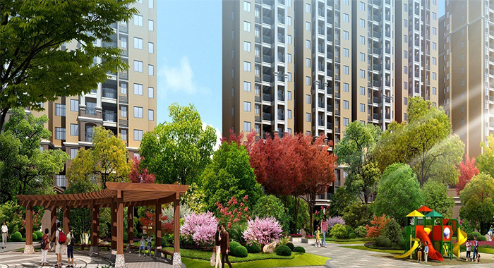學府星城建筑漫游動畫1
