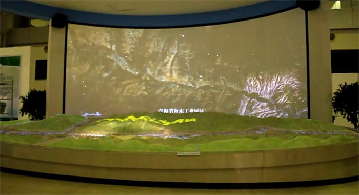 圖3：青海省海東工業園區3D數字沙盤